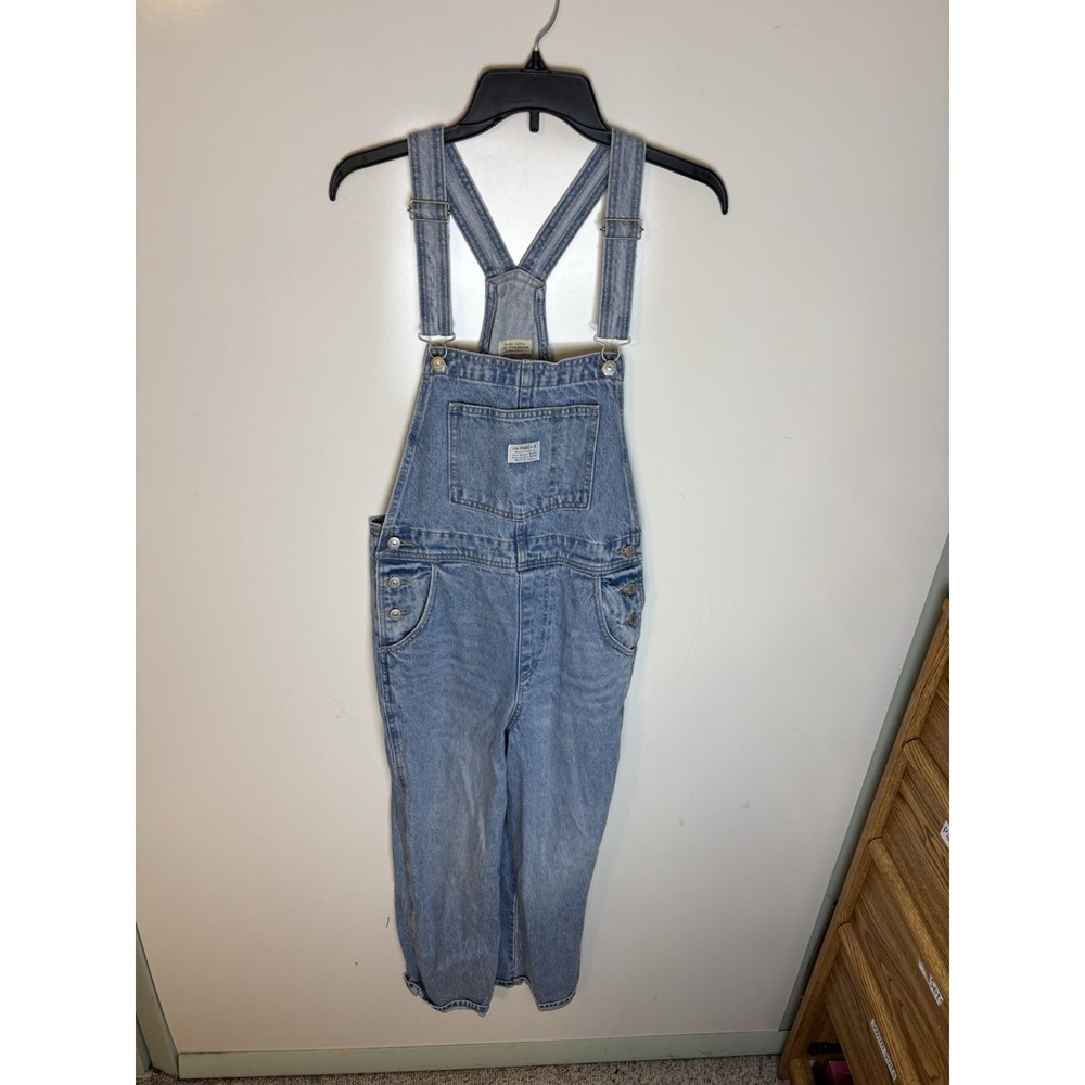 Levi's Two Horses Brand Overalls Women's Faded Blue Sz Small S110788